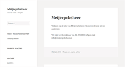 Desktop Screenshot of meijerpcbeheer.nl