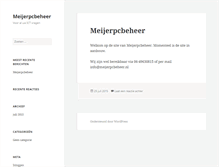 Tablet Screenshot of meijerpcbeheer.nl